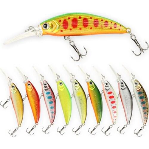 1PCS 5cm 5g Lures Fishing Floating Artificial Hard Bait Sinking Minnow Trout Lure Wobbler Japan Fishing Tackle