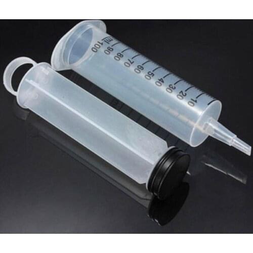 100mL Reusable Plastic Feeder Cleaning Douche Enema Nutrient Sterile Health Measuring Syringe Tools