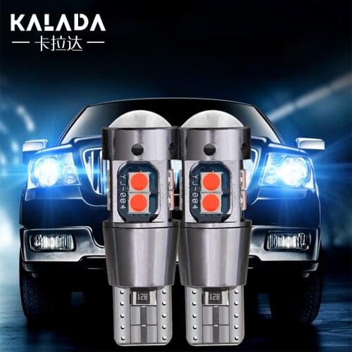 2PCS 168 194 High Quality T10 W5W Bright 3030 LED Car Interior Reading Light Side Marker Lamp Auto Wedge Parking Bulbs 12 Blue