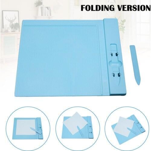270x230mm Plastic Scoring Board Paper Card Cuting Board Craft DIY Tool with Measuring Grid SCVD889