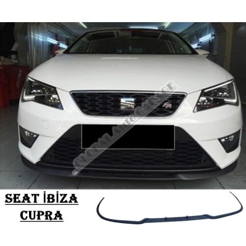 For Seat Ibiza Mk4 CUPRA R FRONT SPOILER BUMPER LIP Euro Spoiler Lip Universal 3 pcs Body Kit Sport Auto Car Styling Accessory
