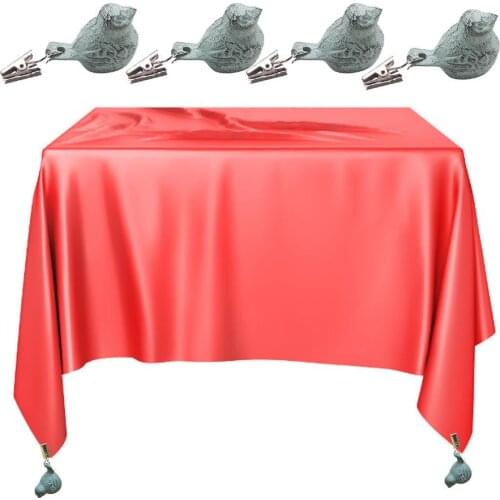 4 PCS Bird Picnic Cast Iron Pendant Tablecloth Weights Windproof Clip Outdoor Picnic Blanket Sinker For Garden Party Picnic