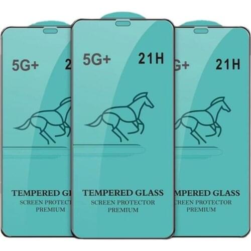 500pcs 21H Full Glue Tempered Glass For IPHONE 12 Pro Max 2.5D Full Cover Screen Protector For IPHONE 11 Pro/678 Plus/5s