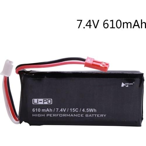 7.4V Battery for Hubsan H502S H502E H216A RC Quadcopter Spare Parts 7.4V 15C 610mAh Battery For RC toys H502S H502E accessories