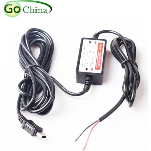 12V - 24V To 5V 2A Car charger Step Down Transformer DC Power Converter Module charger with Mini USB cable For Radar/DVR/GPS