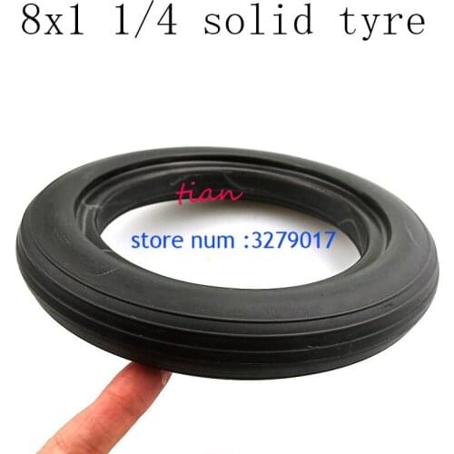 Free Shipping 8x1 1/4 Non Inflation Solid Tyre with Good Quality for Electric Scooter 8*1 1/4 Solid Tire