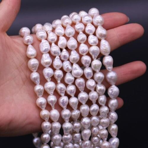 New Irregular Natural Baroque Pink Pearl Bracelet Necklace Jewelry For DIY Jewelry Best Birthday Gift Size 7-9mm