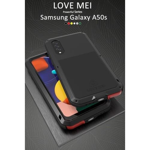 For Samsung Galaxy A50/A50S Case LOVE MEI Shock Dirt Proof Water Resistant Metal Armor Cover Phone Case for Samsung Galaxy A50s