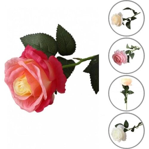 Anti-fade Faux Silk Flower DIY Simulation Rose Flower Supplies for Home
