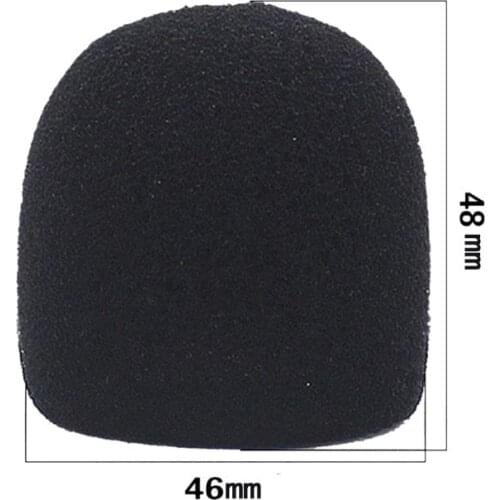 Black Round Ball Shape Microphone Cap Windscreen Grill Inner Foams Sponge for SM58 SLX24 PGX24 PG58 BETA58A Mic Cover