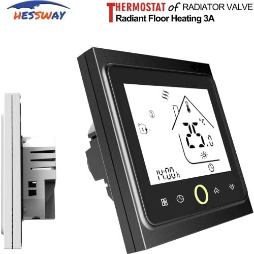 HESSWAY NO/NC programmable temperature controller thermostat for floor heating manifold