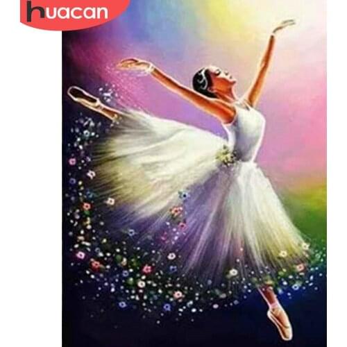 HUACAN 5d Diamond Painting Dancer Woman Full Square New Arrival Diamond Embroidery Portrait Home Decor Craft Kit