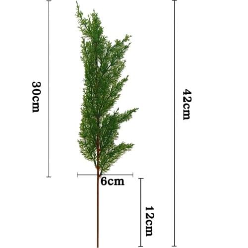 Artificial Green Cypress Tree Leaf Pine Needle Leaves Branch Christmas Wedding