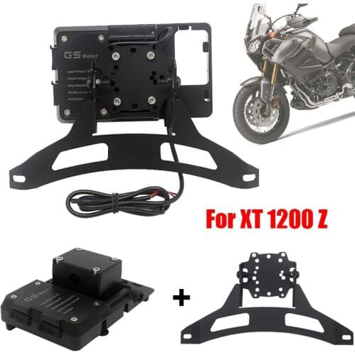 Motorcycle navigation bracket for YAMAHA XT1200Z XT 1200 Z Super Tenere handheld gps navigator usb charger Phone Navigation hold