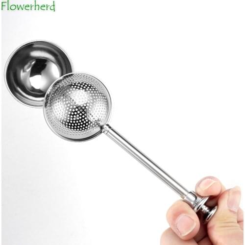 Round Ball Stainless Steel Tea Infuser Tea Filter Teaware Large Tea Strainer Tea Ball Strainer Mesh Infuser Kitchen Accessories
