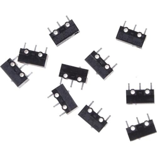 10 Pcs/lot D2FC-F-7N Micro Switch For Mouse Replacement Substitute Tested