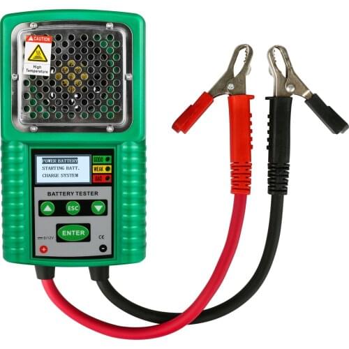 3 in 1 Full Protection Multi-Function Battery Tester Traction/Power Starting Battery Tester Charge System Test 6V/12V DC