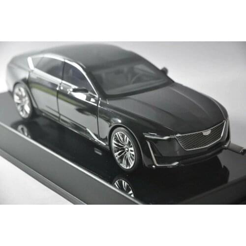 1:18 Diecast Model for GM Cadillac ESCALA Gaia 2019 Black Alloy Toy Car Miniature Collection Gifts
