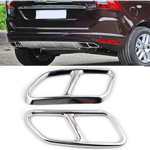 Car Rear Exhaust Tail Pipe Cover Trim Muffler Styling Accessories for Volvo XC90 XC 90 2016-2019