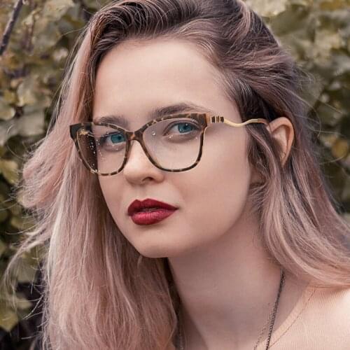 Anti-blue Reading Glasses Women Men Fashion Cat Eye Computer Eyeglasses Optical Lens Eyewear Blue Light Blocking Gafas Frame