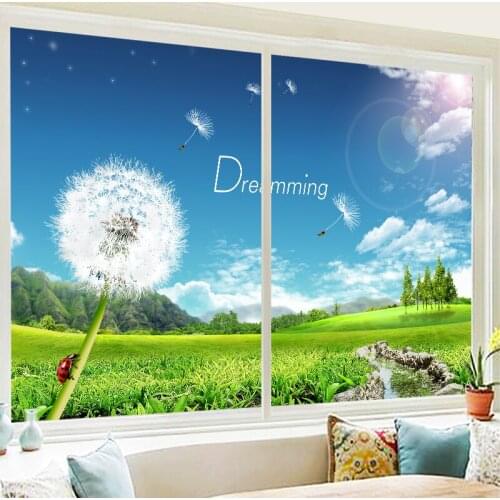 Window glass sticker frosted bathroom light transmission opaque bathroom film