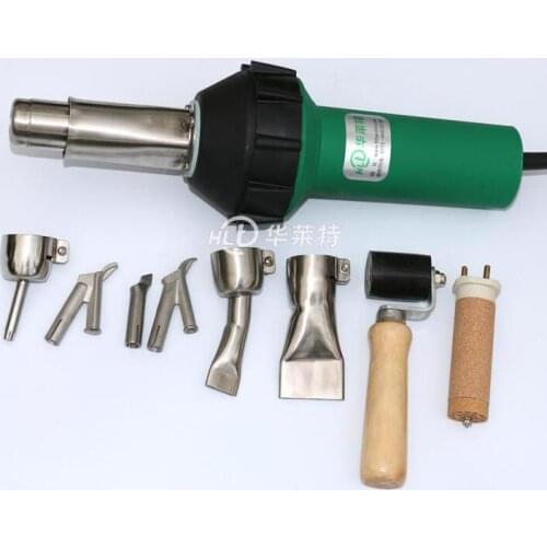 1600W 110V / 220V Hot Air Gun Plastic Welding Torch PVC Floor Welding Gun With 6 Nozzles + 1 Pressure Roller + 1 Heat Element