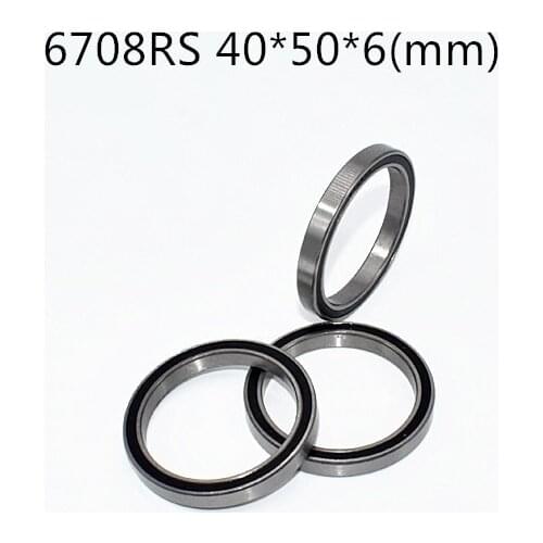6708RS 40*50*6(mm) 1piece bearing ABEC-5 6708 chrome steel bearing metal sealed bearing Thin wall bearing