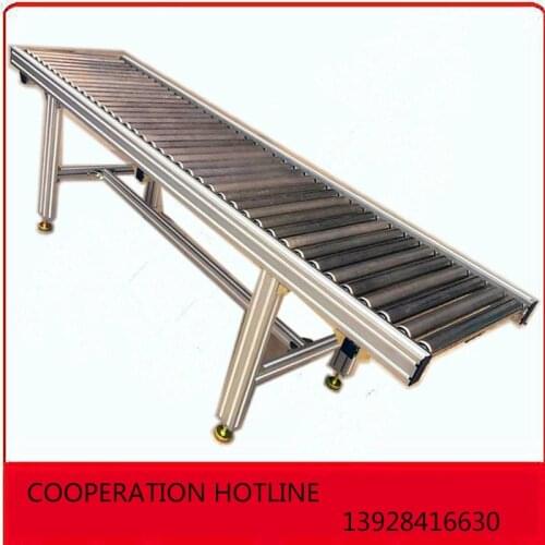 Roller stainless steel galvanized double sprocket idler power unpowered roller conveyor belt express unloading