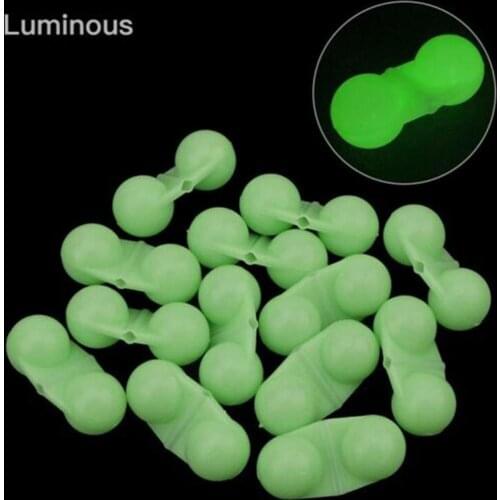Fishing Luminous Bell Double Ring Beads Card Line Bell Fishing Plastic Small Accessories Fishing Accessories