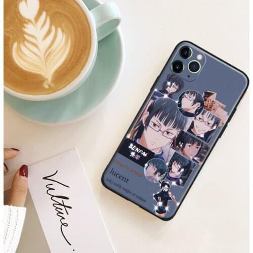 Jujutsu kaisen Zenin Maki anime silicone Phone Case FOR iPhone Se 6 6s 7 8 Plus X Xr Xs 11 12 Mini Pro Max Glass Cover Shell