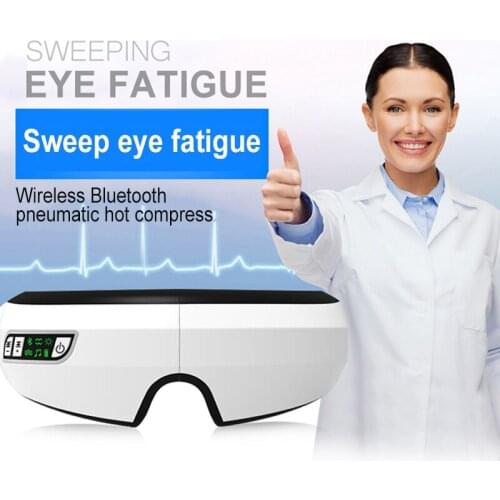 Folding Eye Massager Electric Vibration Bluetooth Eye Care Wrinkle Fatigue Relieve Hot Compressing Air Pressure Therapy