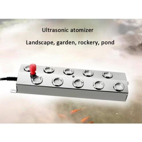 Ultrasonic atomizer 10 Head Ultrasonic Humidifier Atomization plate+Waterproof power supply 350W+buoy