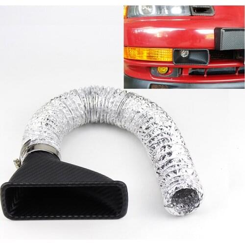 Universal Car Carbon Fiber Turbo Air Intake Pipe Turbine Inlet Pipe Air funnel