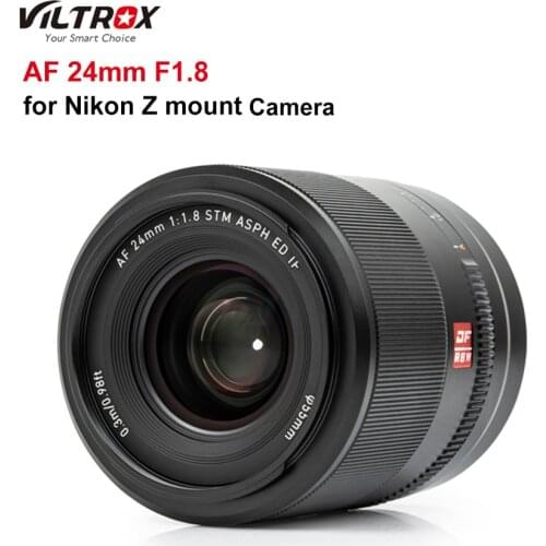 Viltrox 24mm F1.8 Z Camera Lens STM Full Frame Wide Angle Prime Auto Focus Lens for Nikon Z mount Cameras Z7II Z6II Z5 ZFC