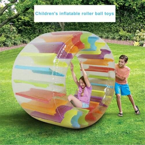 Water Roller Toy Colorful Thick PVC Inflatable Parent-child Floating Roller Grass Water Color Roller Water Floating Tools