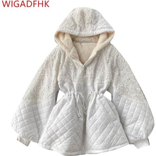 WIGADFHK Women's Parkas With A Hood