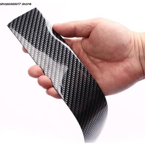 Carbon Fiber Car Door Sill Anti Scratch Strip Cover Car Door Sill Protector Film For Subaru Forester 2018 2019 2020 2021