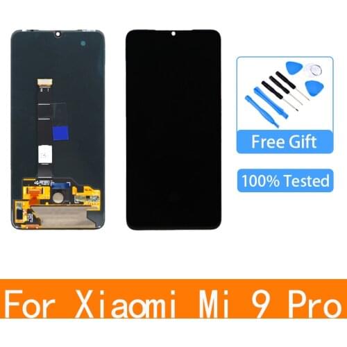6.39'' AMOLED LCD with frame for XIAOMI Mi 9 Pro Display Touch Screen Digitizer Assembly Repair Parts