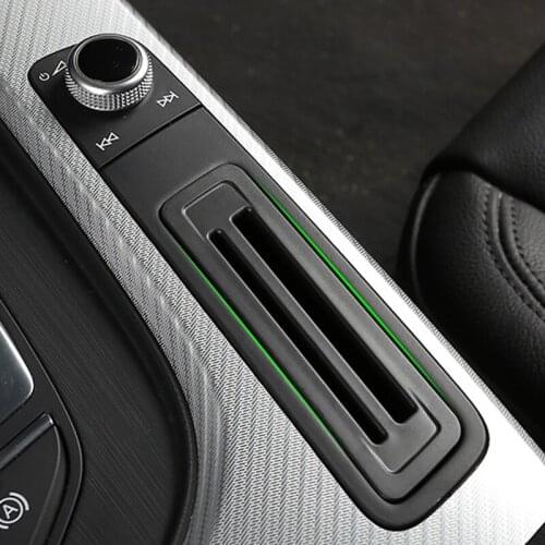1PC Car Plastic Center Control Parking Credit Card Slot Storage Holder For Audi A4L / A5 2017 2018