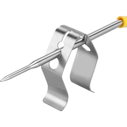 3Pcs/Set Stainless Steel BBQ Thermometer Probe Clip Holder Universal Meat Grill BBQ Smoker Oven Kitchen Accessories Baking Tools