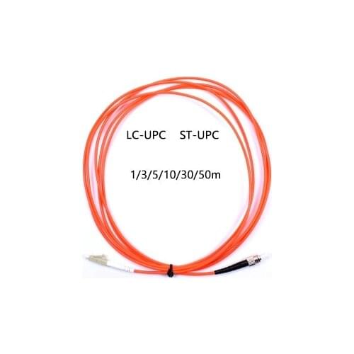 5pcs/lot LC/UPC-ST/UPC fiber optic patch cord 1M 2M 3M 5M 10M 15M Simplex Multimode optical fiber jumper Free shipping