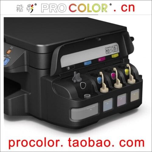774 T7741 BK is pigment ink CISSS refill Photo ink tank 664 is dye ink refill kit For Epson L605 L655 L 605 655 inkjet printer