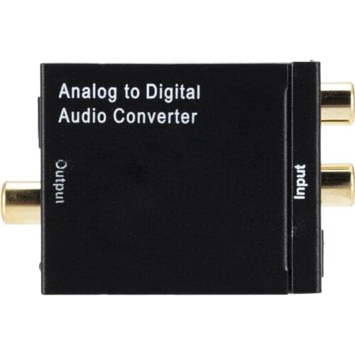 Analog To Digital ADC Converter Optical Coax RCA Toslink Audio Sound Adapter SPDIF Adaptor For Apple TV For Xbox 360 DVD