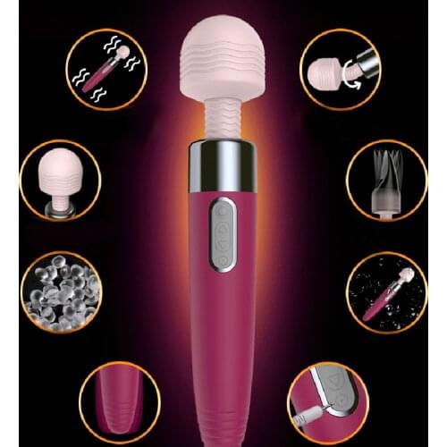 AV Stick Magic Wand Sex Toy Vibrator for Women Double-Headed Vibration Dildo Vaginal Clitoral Massager Female G Spot Erotic Toys