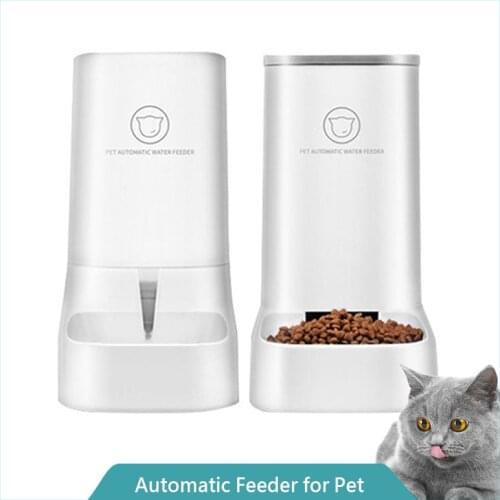 Automatic Feeder for Pet Dog Cat Water Dispenser Fountain Plastic Safety Dog Cat Feeding Detachable Bowl Container Pet Supplies