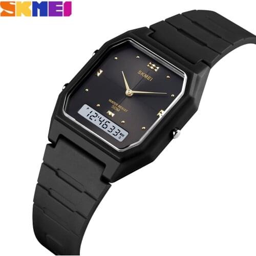 SKMEI Watch Mens Watches Luxury Outdoor Military Wristwatch 50M Waterproof 3 Time Stopwatch Clock Men Digital Montre Homme