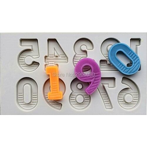 Gradient Fill Digital Silicone Mold, DIY Chocolate Mold, Cake Decorative Tool, Silicone Mold SQ1728