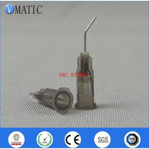High Quality 100 Pieces 22G 45 Bent Degree 0.5'' 1/2 Inch Glue Dispensing Needle Bayonet Type Needles