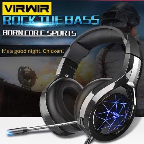 Gaming Headset Headphone HIFI Surround Sound Stereo Game Earphone Wired Helmet With Microphone For Gamer XBox One PS4 PC Laptop
