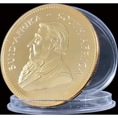 1967 South Africa Saudi Africa Krugerrand 1OZ Gold Coin Paul Kruger Token Value Collectible Coins